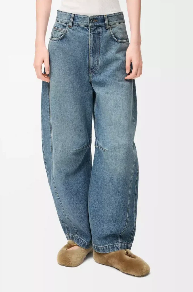 Vaqueros acampanados de denim Denim lavado Vaqueros acampanados de denim Denim lavado