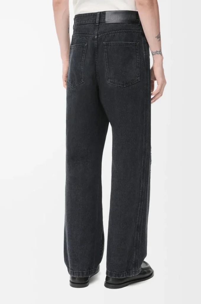 Vaqueros baggy Anagram en denim Negro Vaqueros baggy Anagram en denim Negro