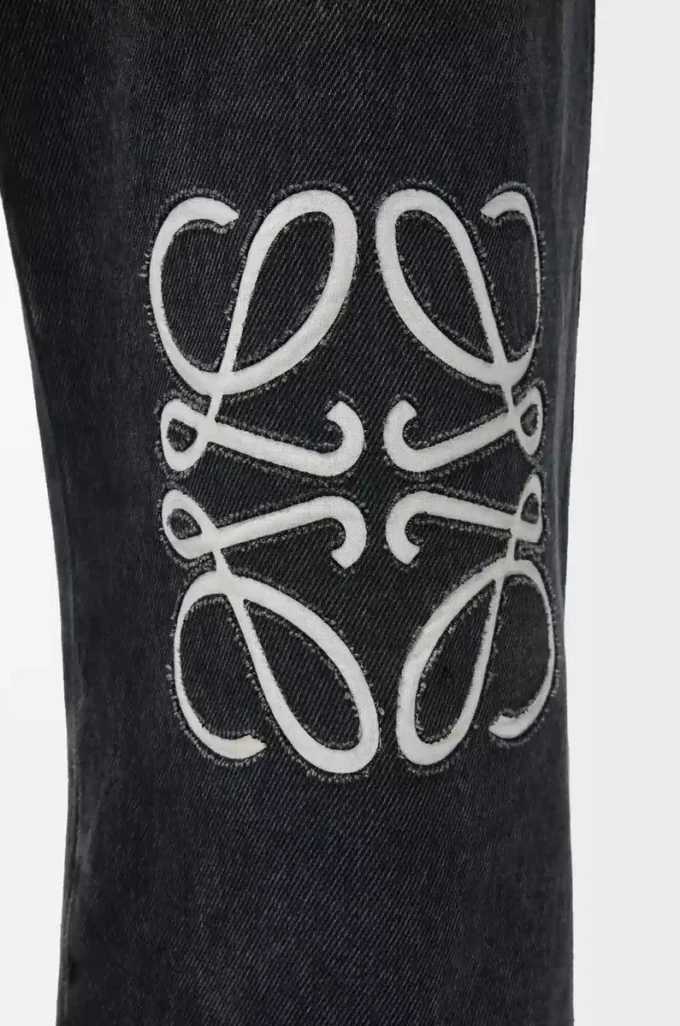 Vaqueros baggy Anagram en denim Negro Vaqueros baggy Anagram en denim Negro