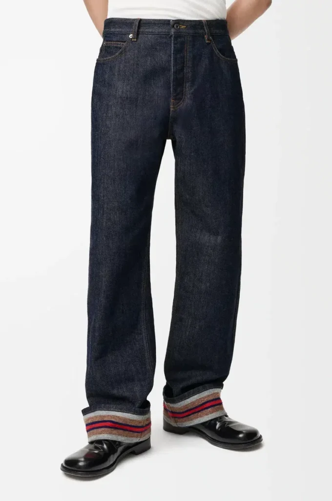 Vaqueros con vuelta en denim Denim crudo/azul Vaqueros con vuelta en denim Denim crudo/azul