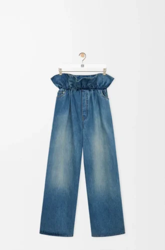 Vaqueros flamencos en denim azul denim