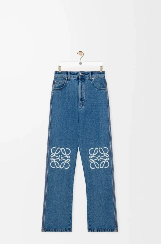 Vaqueros holgados Anagram en denim azul medio.