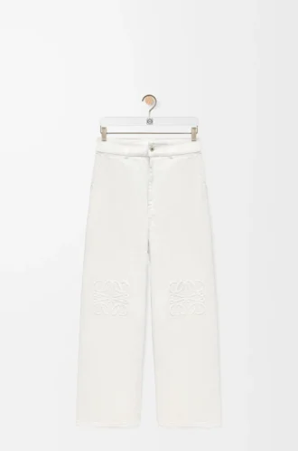 Vaqueros holgados Anagram en denim blanco