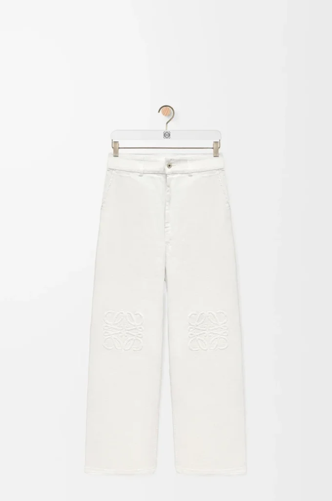 Vaqueros holgados Anagram en denim blanco Vaqueros holgados Anagram en denim blanco