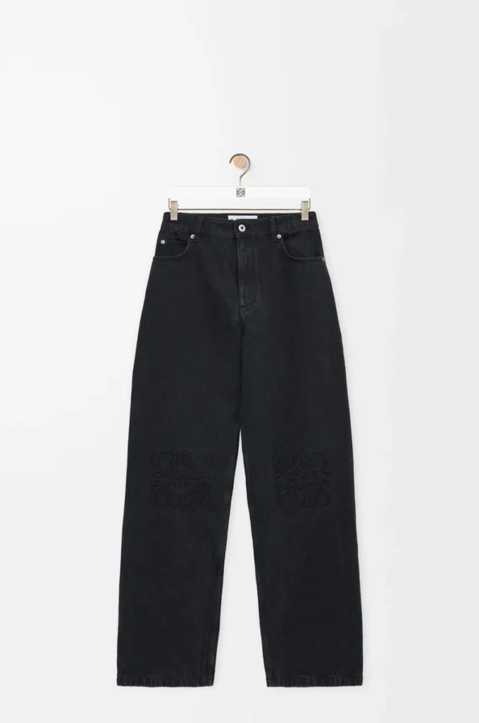 Vaqueros holgados Anagram en denim Negro Vaqueros holgados Anagram en denim Negro
