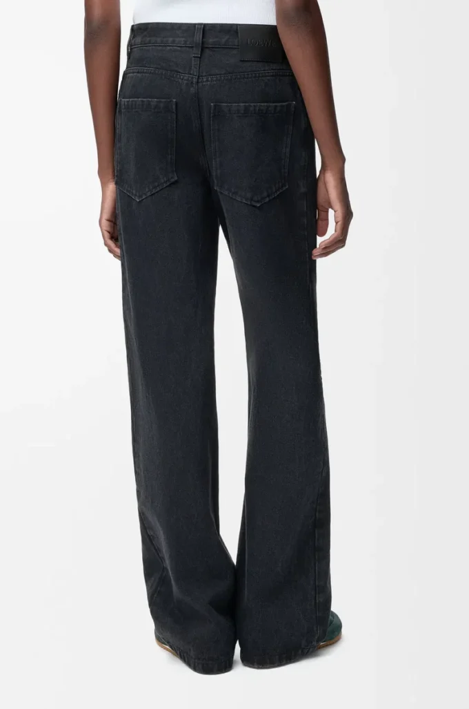 Vaqueros holgados Anagram en denim Negro Vaqueros holgados Anagram en denim Negro