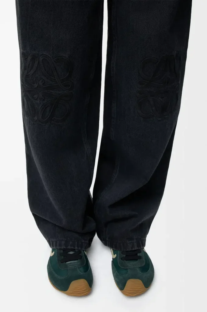 Vaqueros holgados Anagram en denim Negro Vaqueros holgados Anagram en denim Negro