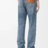 Vaqueros rectos en denim azul Vaqueros rectos en denim azul