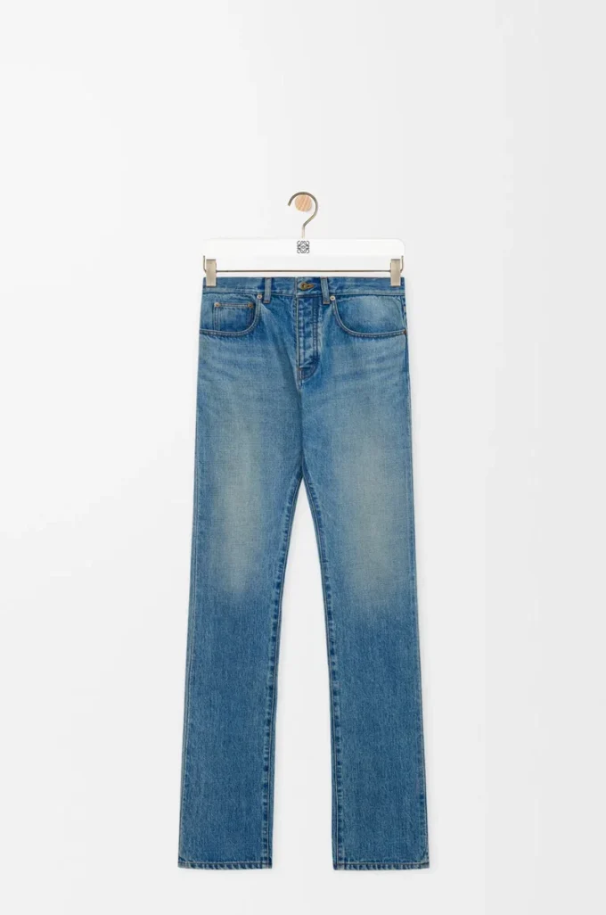 Vaqueros slim de denim azul vintage Vaqueros slim de denim azul vintage