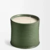 Vela grande con aroma a marihuana, verde oscuro