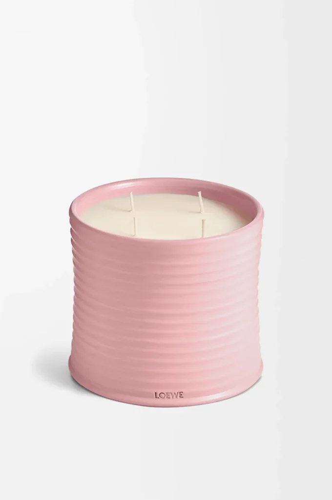 Vela grande de hiedra rosa claro Vela grande de hiedra rosa claro
