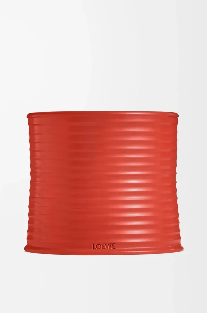 Vela grande Tomato Leaves, color rojo