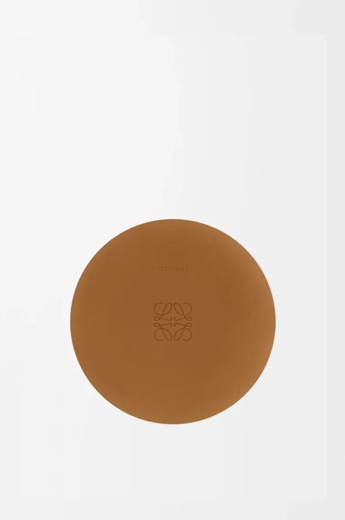Vela mediana de cera de abeja bronce ámbar