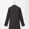 Vestido camisero de algodón Negro