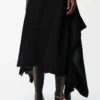 Vestido de viscosa elástica Negro Vestido de viscosa elástica Negro
