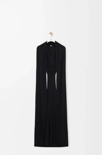 Vestido flamenco de seda negro