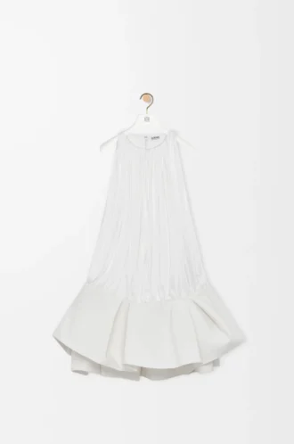 Vestido flamenco de viscosa Blanco