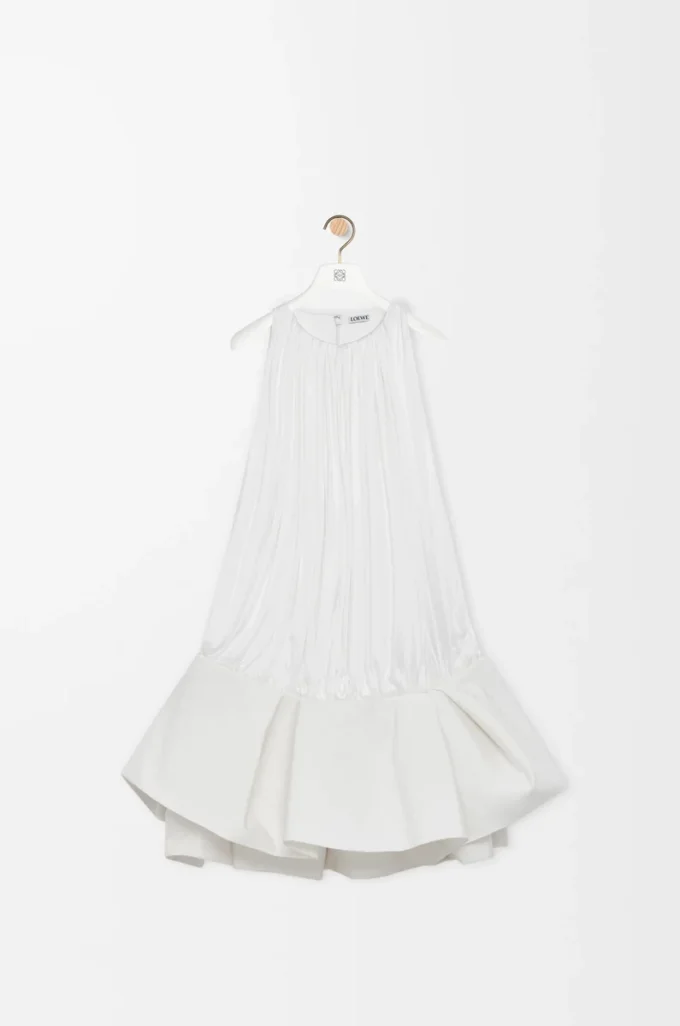 Vestido flamenco de viscosa Blanco Vestido flamenco de viscosa Blanco