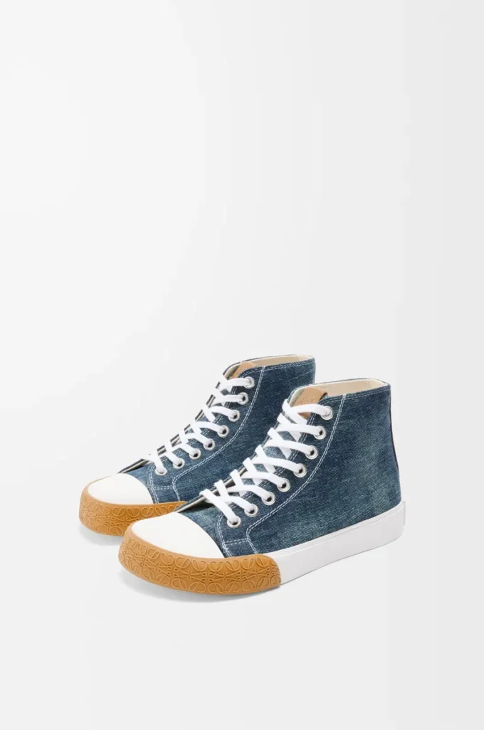 Zapatillas altas Bloc en denim Denim lavado Zapatillas altas Bloc en denim Denim lavado