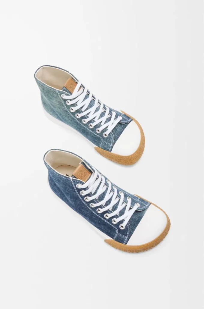 Zapatillas altas Bloc en denim Denim lavado Zapatillas altas Bloc en denim Denim lavado