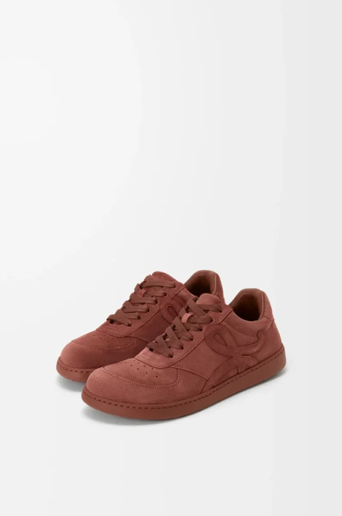 Zapatillas Jambo de ante de piel de becerro en rojo quemado Zapatillas Jambo de ante de piel de becerro en rojo quemado