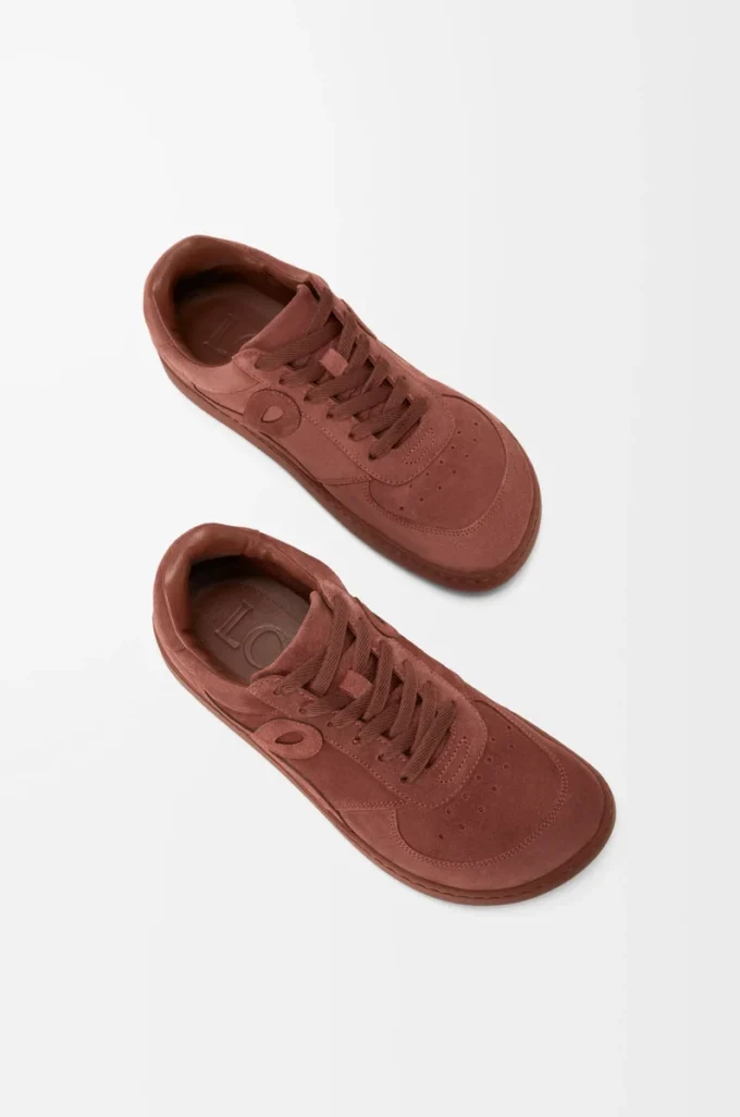 Zapatillas Jambo de ante de piel de becerro en rojo quemado Zapatillas Jambo de ante de piel de becerro en rojo quemado