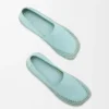Zapatillas Rio de ante y rafia azul claro Zapatillas Rio de ante y rafia azul claro