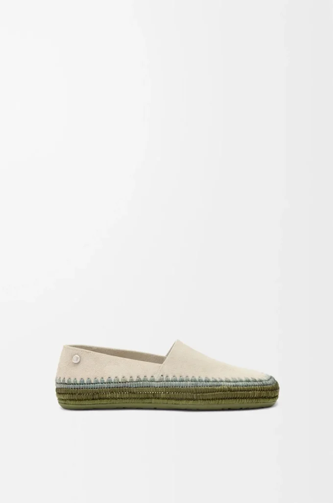 Zapatillas Rio de ante y rafia Gris claro Zapatillas Rio de ante y rafia Gris claro