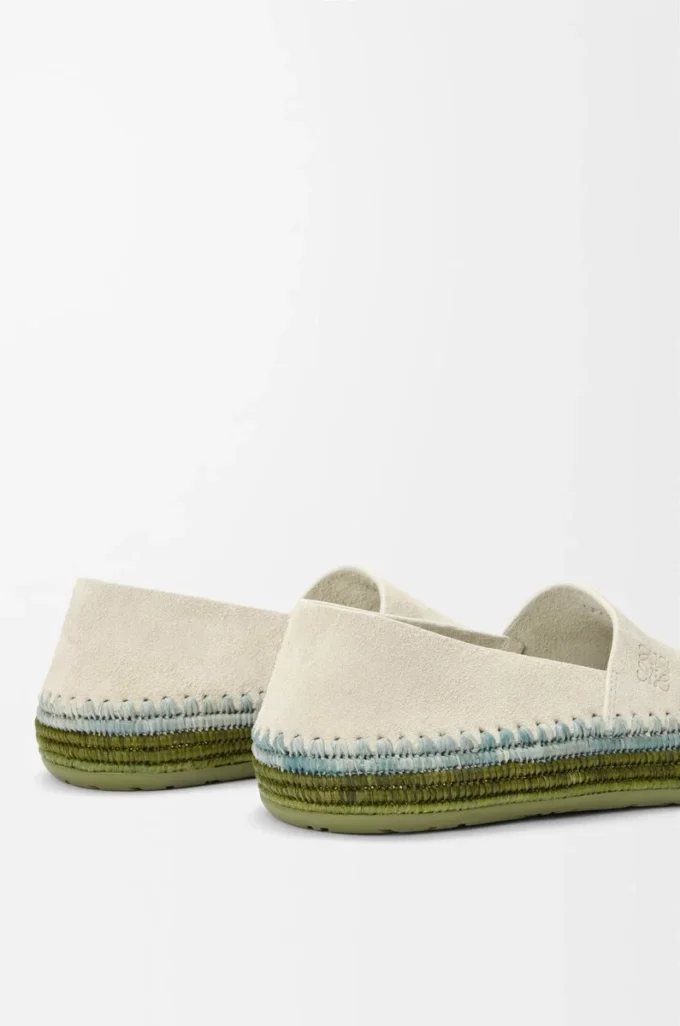 Zapatillas Rio de ante y rafia Gris claro Zapatillas Rio de ante y rafia Gris claro