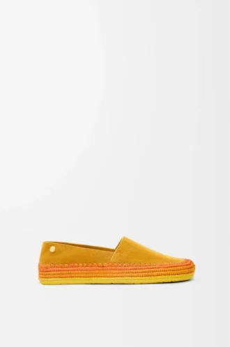Zapatillas Rio de ante y rafia Naranja