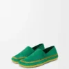 Zapatillas Rio de ante y rafia Verde Zapatillas Rio de ante y rafia Verde