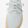 Zapatos con cordones Rio de ante y rafia Gris claro Zapatos con cordones Rio de ante y rafia Gris claro