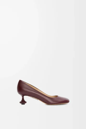 Zapatos de salón Toy en piel de cabra burdeos